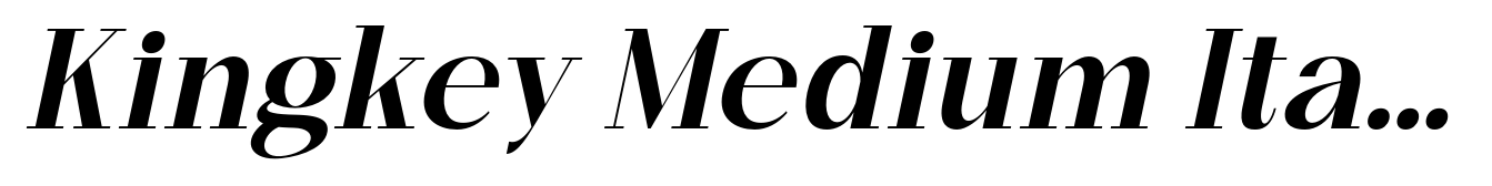 Kingkey Medium Italic